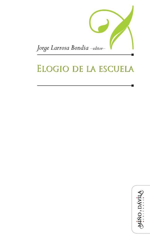Elogio de la escuela