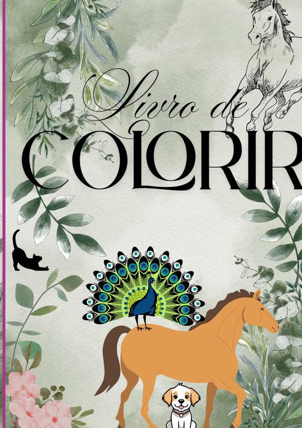 Livro De Pintar:Natureza e animais