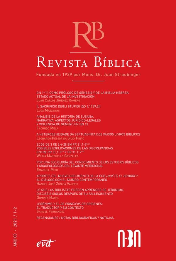 Revista Bíblica 2021/1-2 – Año 83